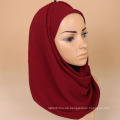 Neue Ankunft Mode Schal Frauen Ebene Chiffon Crinkle Hijab Großhandel